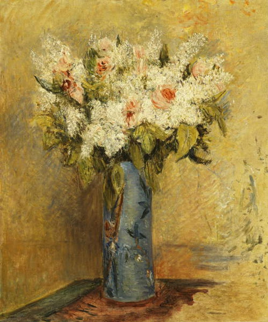 Detail of Vase of Lillies and Roses, c.1870 by Pierre Auguste Renoir
