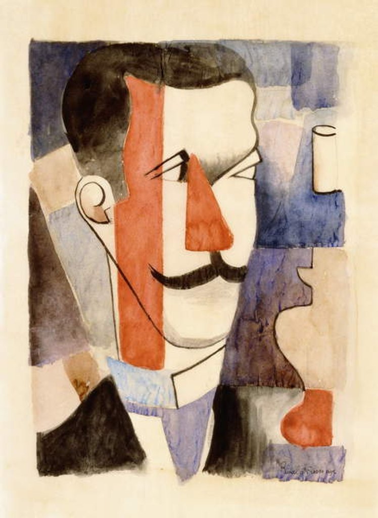 Detail of Study for Paludes, 1917-1920 by Roger de La Fresnaye