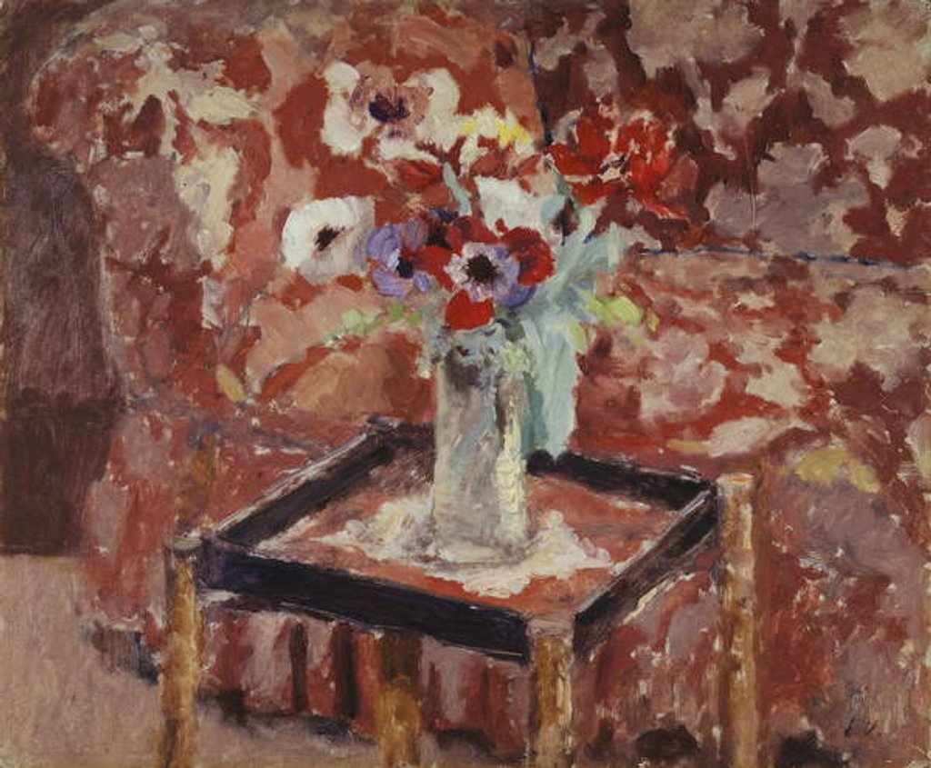 Detail of Vase of Anemones on a Table, c.1906 by Edouard Vuillard
