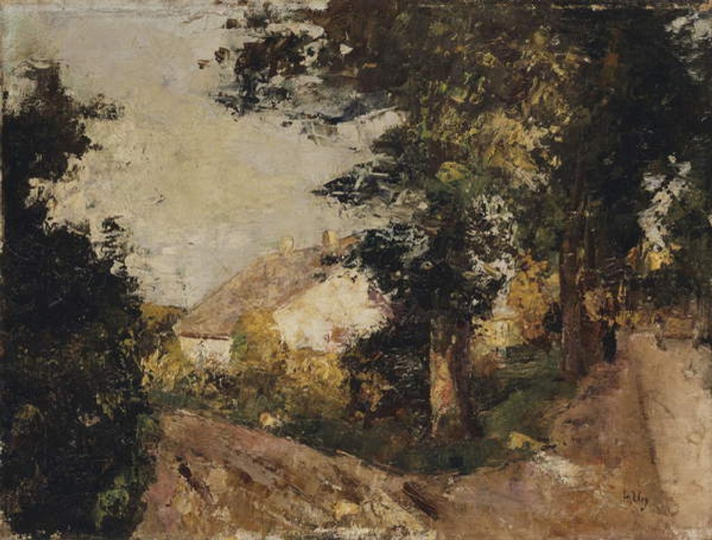 Detail of The Village, 1885-1890 by Lesser Ury