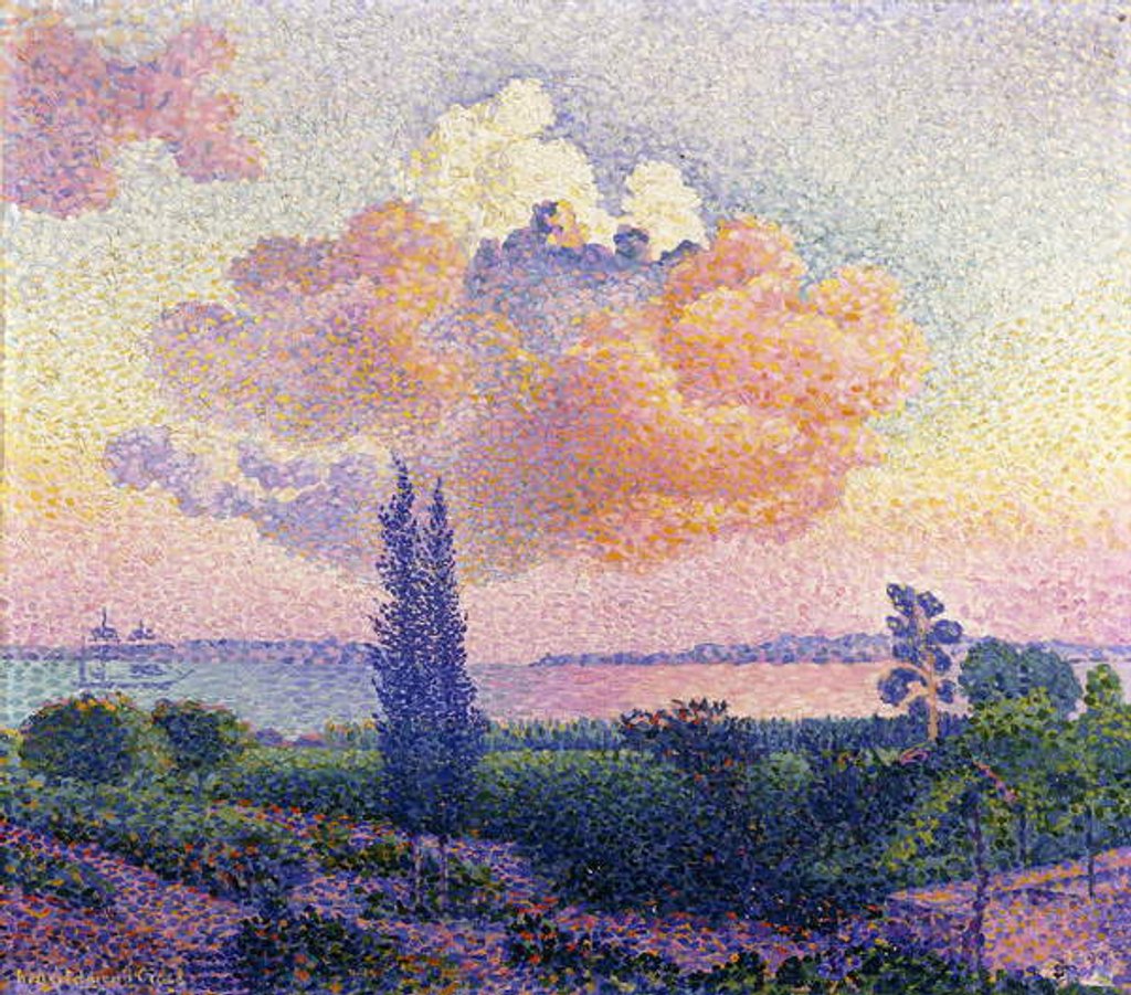 Detail of Pink Clouds, c.1896 by Henri-Edmond Cross