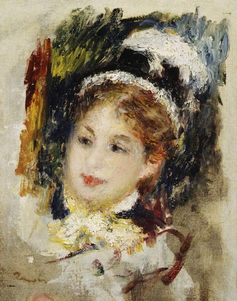 Detail of Lady in her Town Clothes, 1875 by Pierre Auguste Renoir