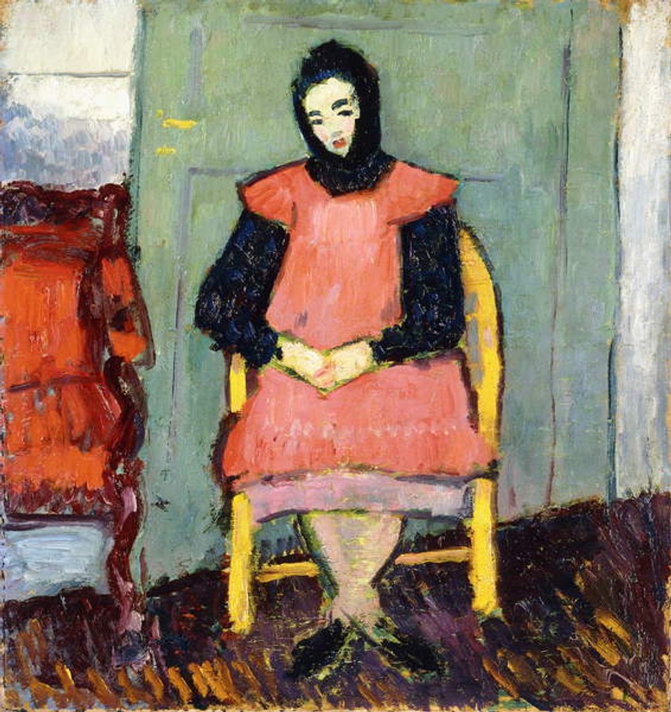 Detail of Girl in Yellow Chair, 1906-07 by Alexej von Jawlensky