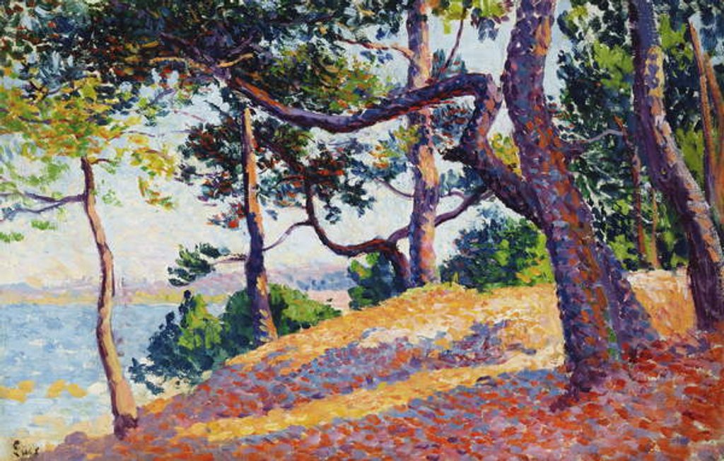 Detail of Landscape in Saint-Tropez, 1892 by Maximilien Luce