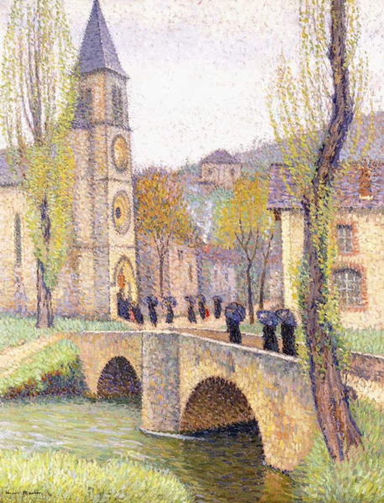Detail of The Mass Hour at Bastide du Vert, c.1920 by Henri Jean Guillaume Martin