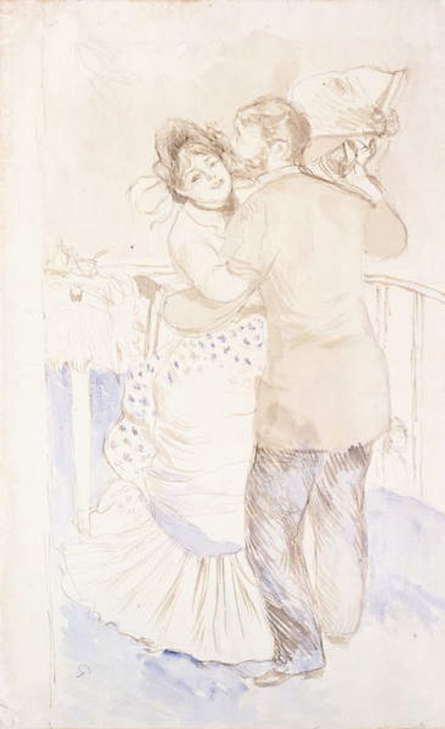 Detail of The Country Dance, 1883 by Pierre Auguste Renoir