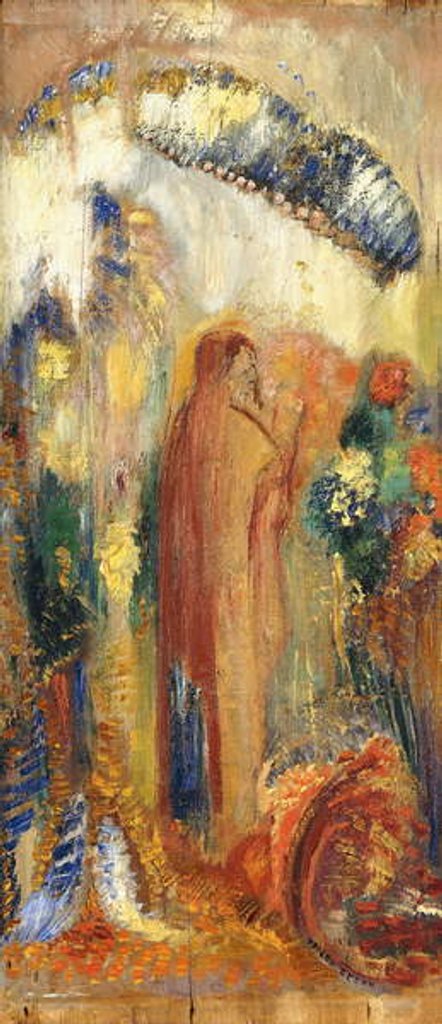 Detail of The Sermon, by Odilon Redon
