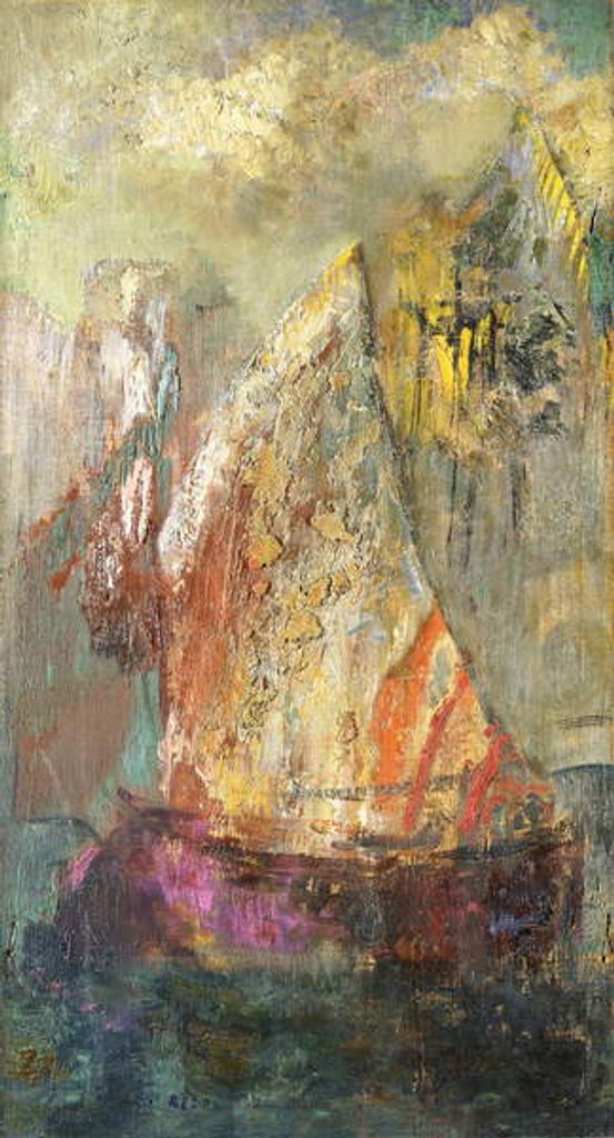 Detail of La Barque by Odilon Redon