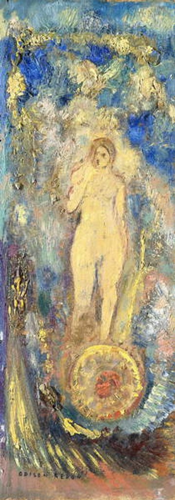 Detail of The Wheel of Fortune by Odilon Redon