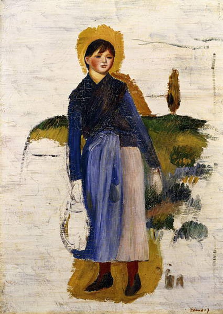 Detail of Girl with Red Stockings, 1886 by Pierre Auguste Renoir