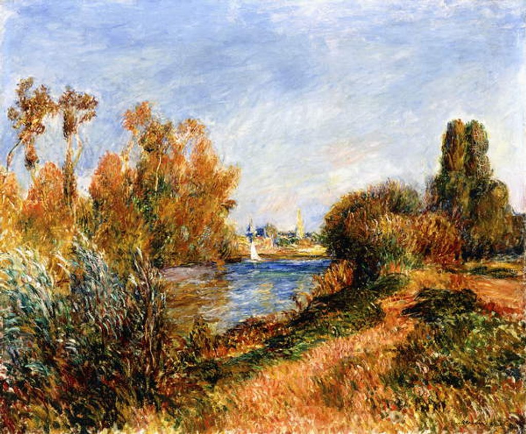 Detail of The Seine at Argenteuil, 1888 by Pierre Auguste Renoir