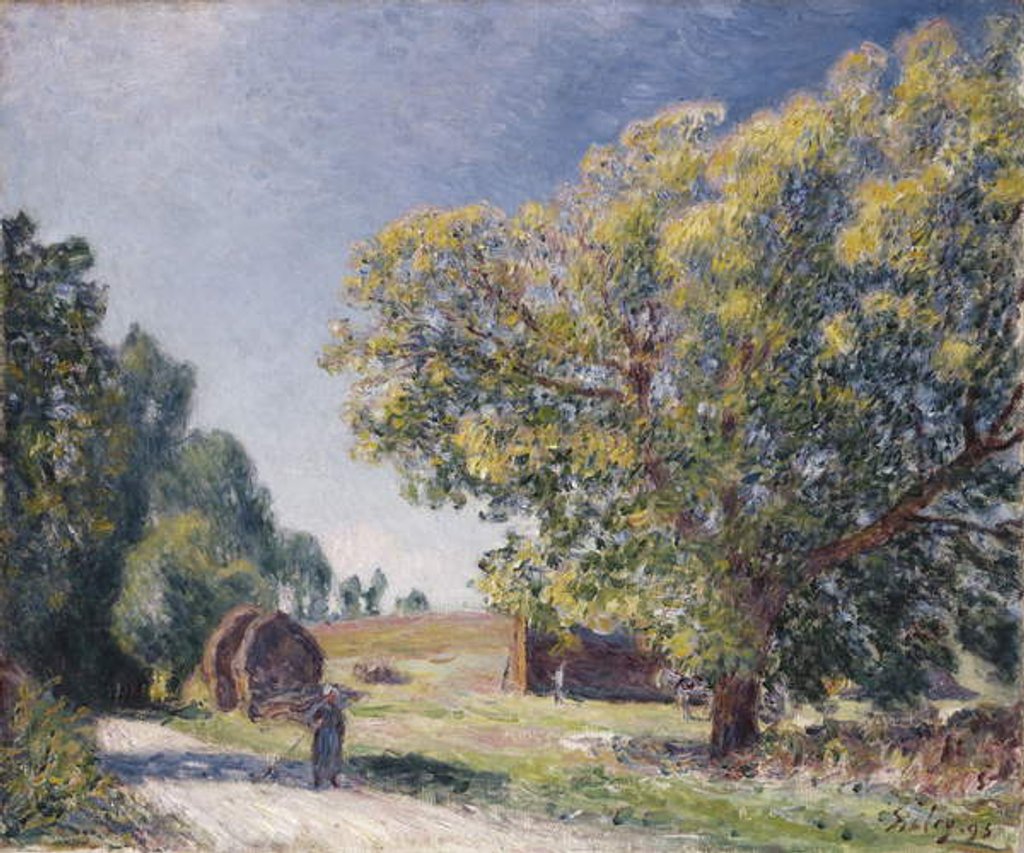 Detail of A Clearing in a Forest, 1895 by Alfred Sisley