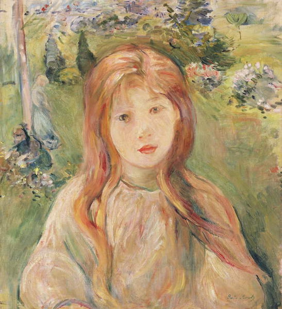 Detail of Girl at Mesnil, 1892 by Berthe Morisot