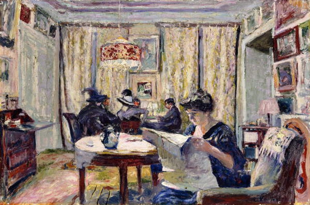 Detail of Bridge Players, c.1911 by Edouard Vuillard