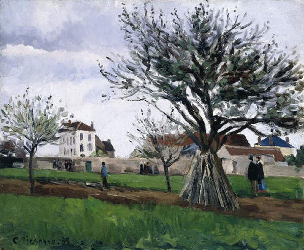 Detail of Apple Trees in Pontoise, 1868 by Camille Pissarro
