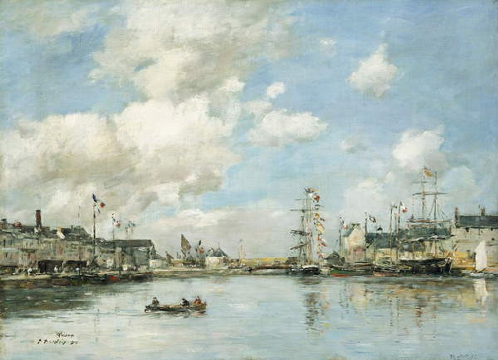 Detail of Fecamp, the Basin, 1892 by Eugene Louis Boudin