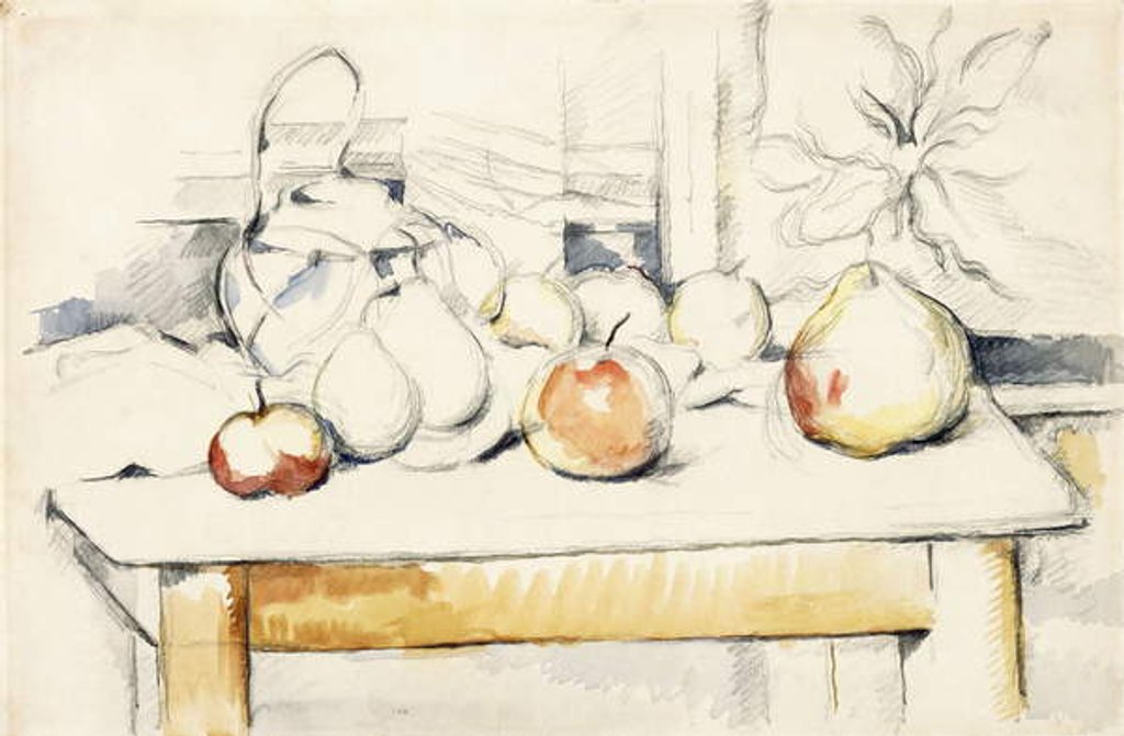 Detail of Ginger Jar and Fruit on a Table, 1888-90 by Paul Cezanne