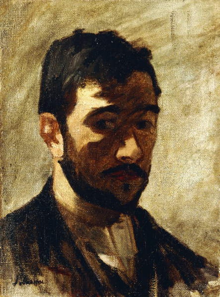 Detail of Portrait of the Artist, 1888 by Henri Lebasque