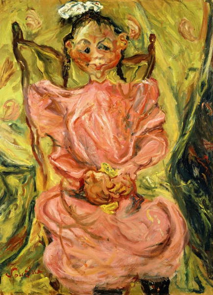 Detail of Girl in Pink, 1925 by Chaim Soutine