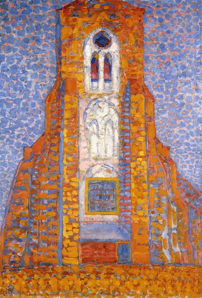 Detail of Church of Eglise de Zoutelande, 1910 by Piet Mondrian