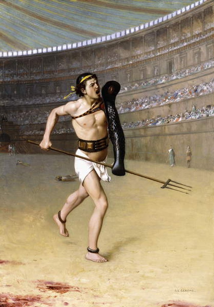 Detail of Retarius by Jean Leon Gerome