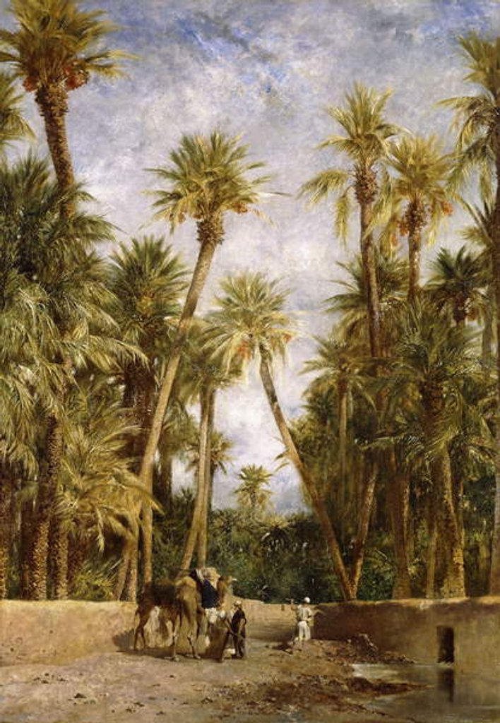 Detail of Oasis At Lagrount by Eugene Fromentin