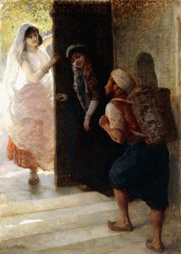 Detail of One Thousand and One Nights, The Porter of Bagdad, c.1900 by Edwin Lord Weeks