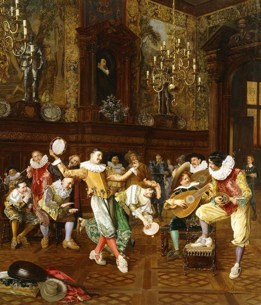 Detail of Il Saltarello by Francesco Brunery