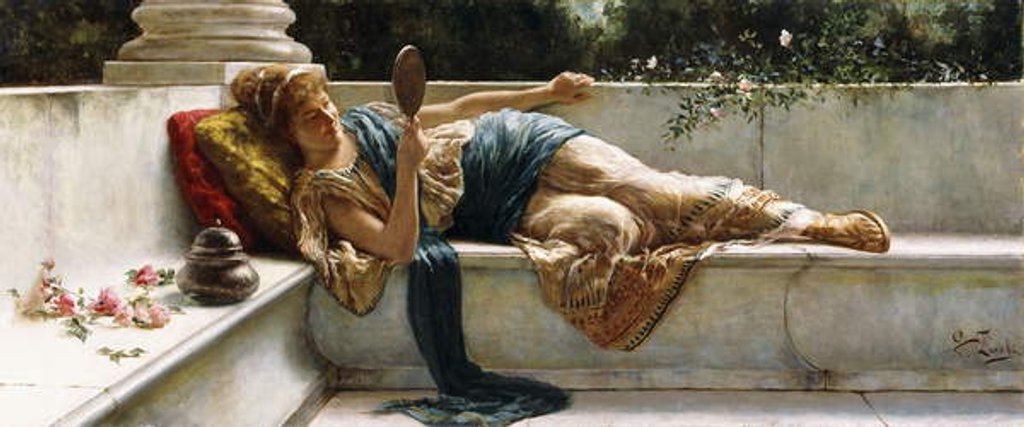 Detail of Vanity by Guglielmo Zocchi