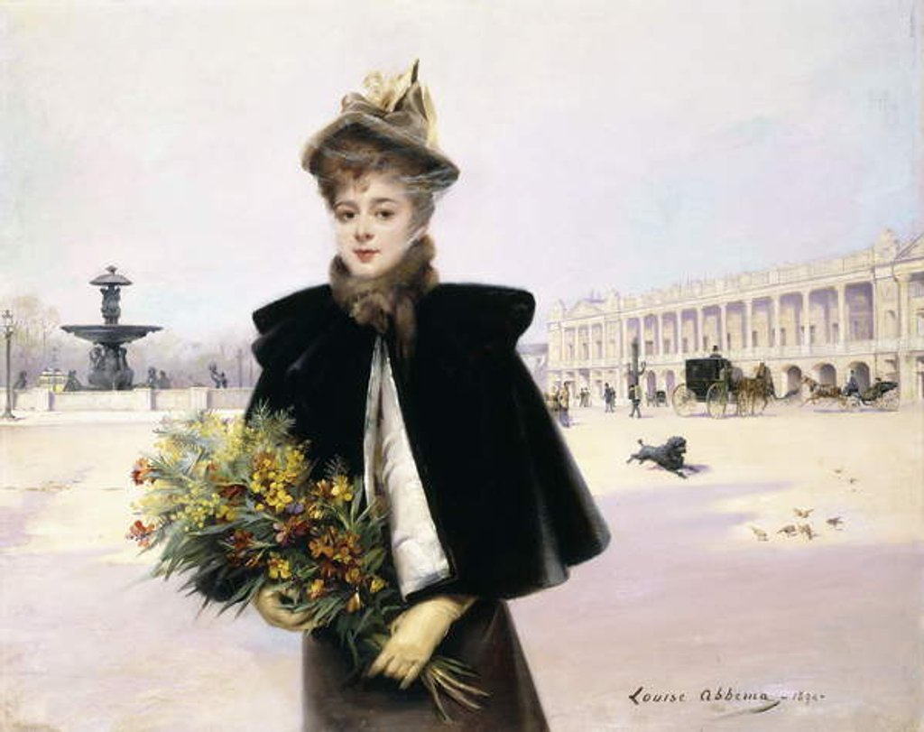 Detail of April Morning, 1894 by Louise Abbema