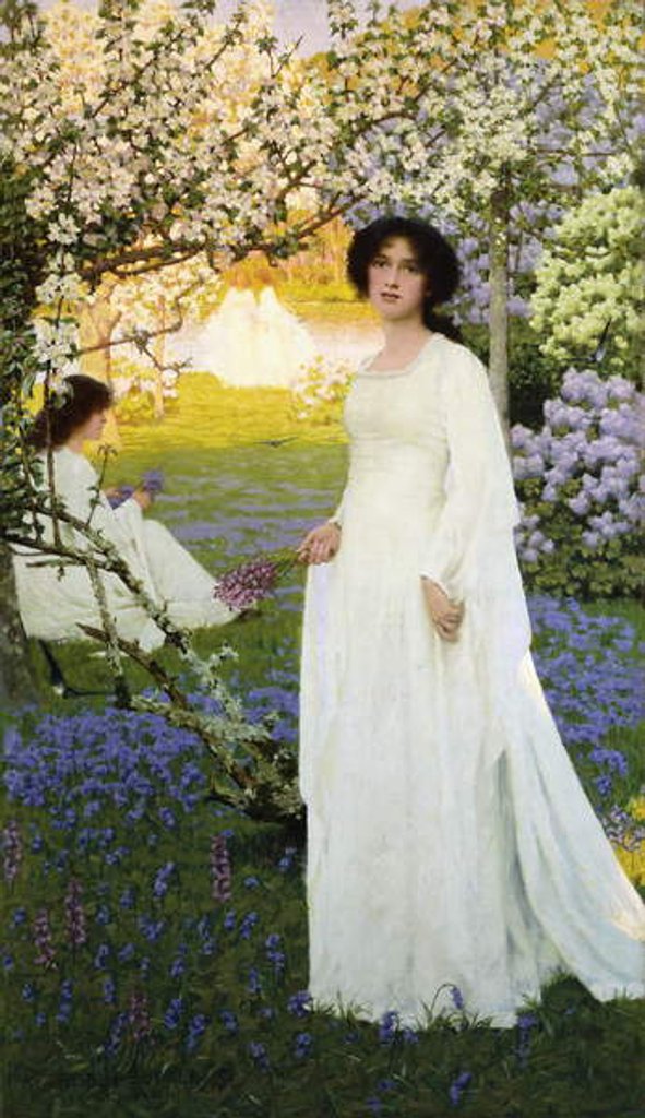 Detail of Springtime, 1896 by Arthur Herbert Buckland