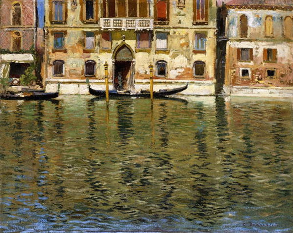Detail of The Grand Canal, Venice by Carlo Brancaccio