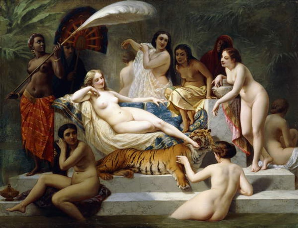 Detail of Odalisque, 1858 by Henri Pierre Picou