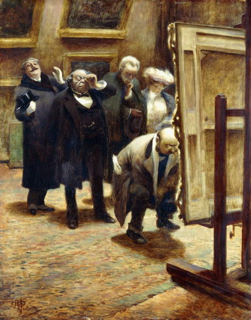 Detail of The Masterpiece by Albert Guillaume