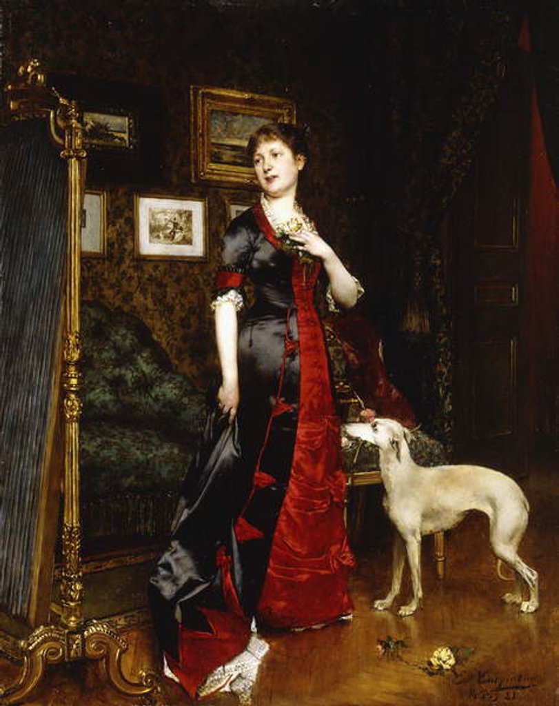 Detail of The New Dress, 1888 by Evariste Carpentier