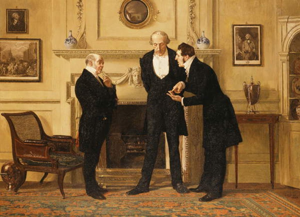 Detail of Figures in an Interior, by Eugene-Louis Lami