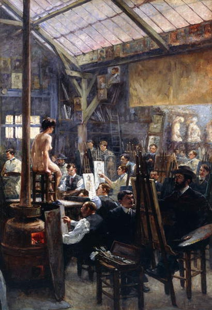 Detail of In the Studio, by Albert Lynch