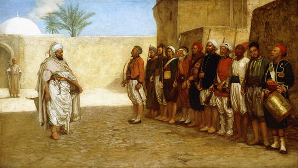 Detail of Army Reorganization in Morocco, 1872 by John Evan Hodgson