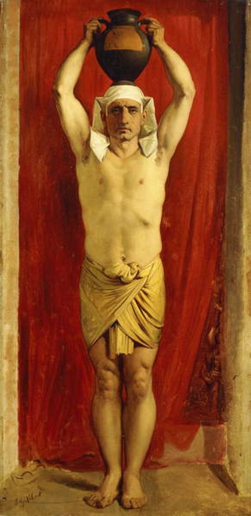 Detail of Egyptian Water Carrier by Jean or Jehan Georges Vibert