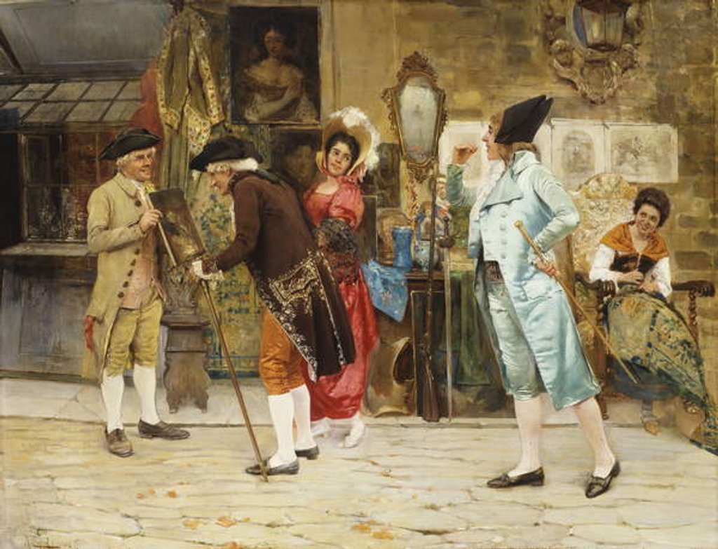 Detail of The Old Curio Shop, 1892 by Antonio Zoppi