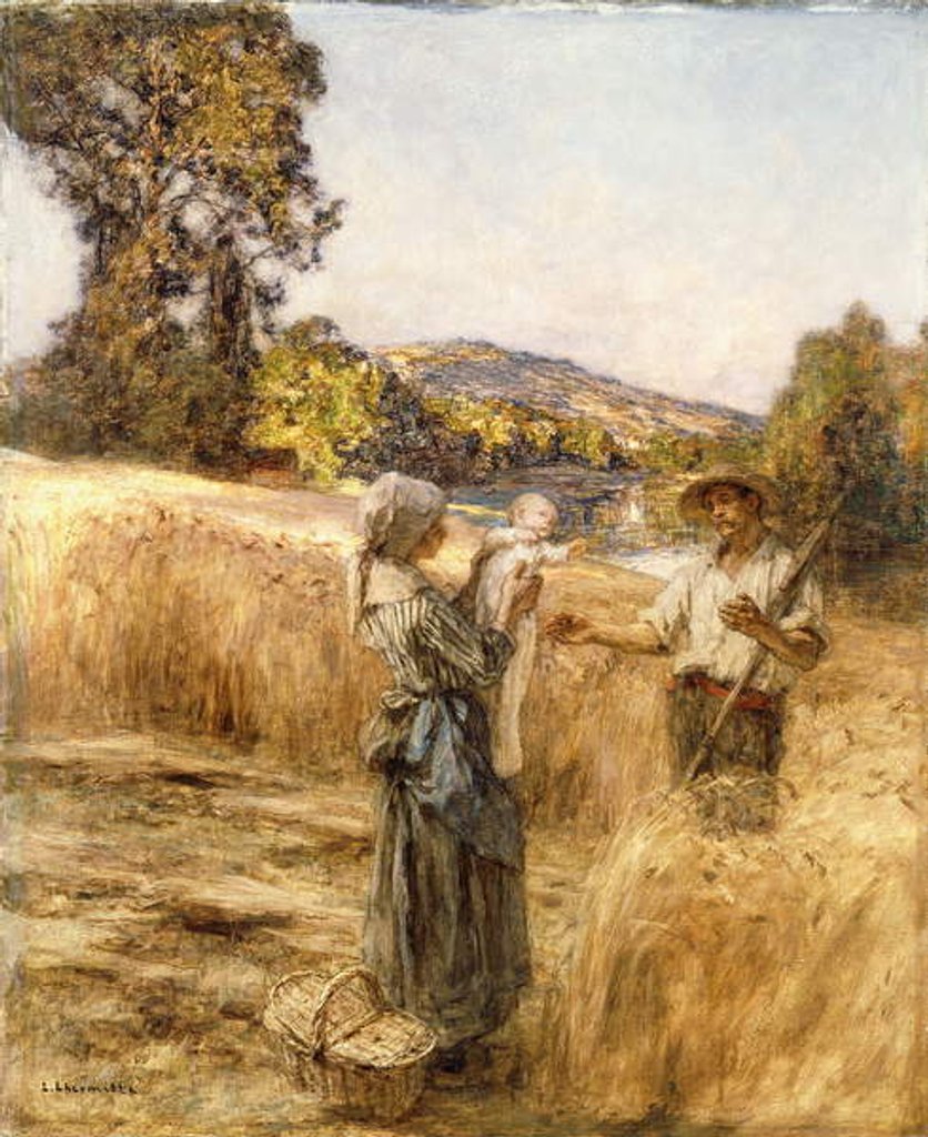 Detail of Evening Meal, by Leon Augustin Lhermitte