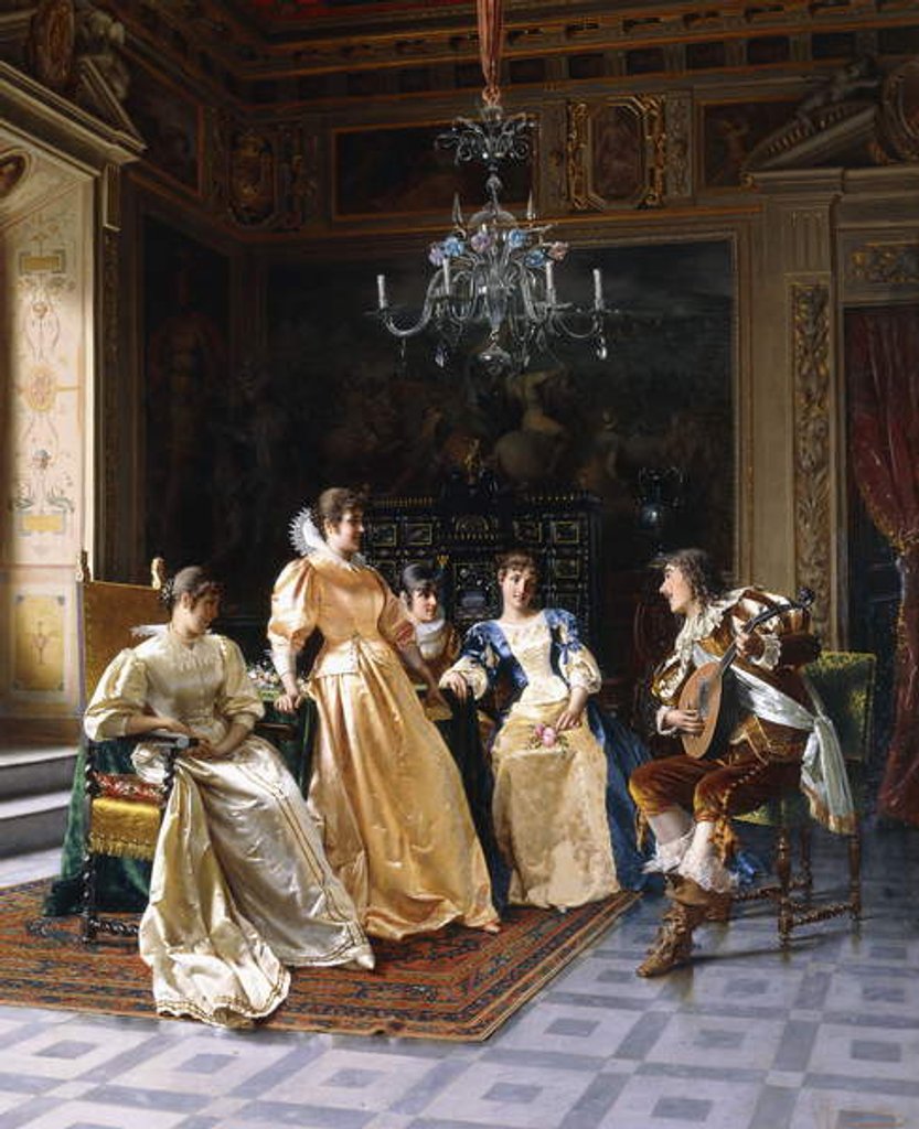 Detail of An Amusing Song, by Vittorio Reggianini