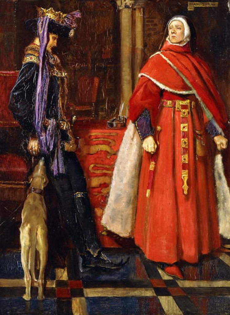 Detail of It is better to hear the rebuke of the wise than for a man to hear the song of fools, 1901 by John Byam Liston Shaw