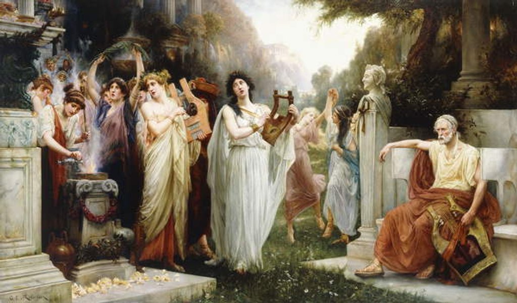 Detail of The Oracle, by George Edward Robertson