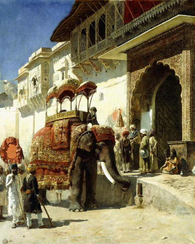 Detail of The Rajah's Favourite, 1884-89 by Edwin Lord Weeks