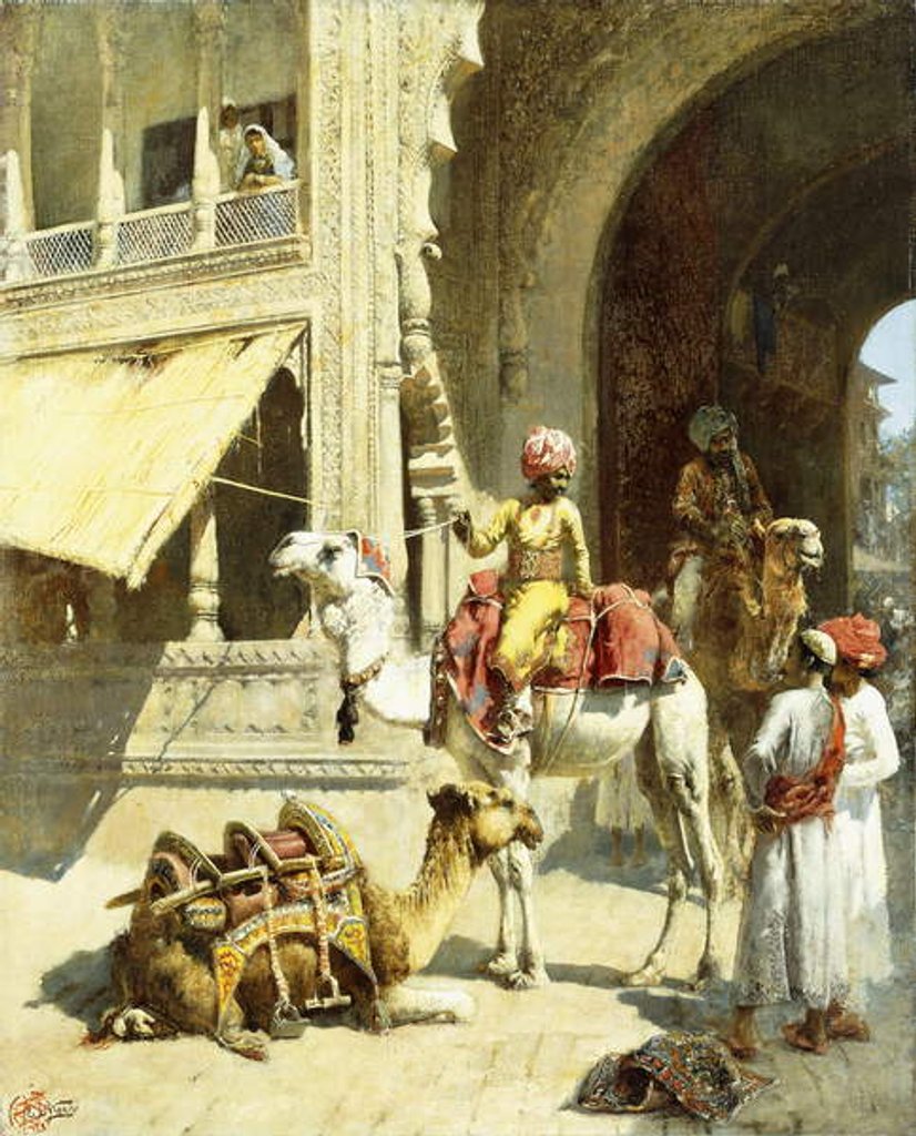 Detail of Indian Scene, 1884-89 by Edwin Lord Weeks