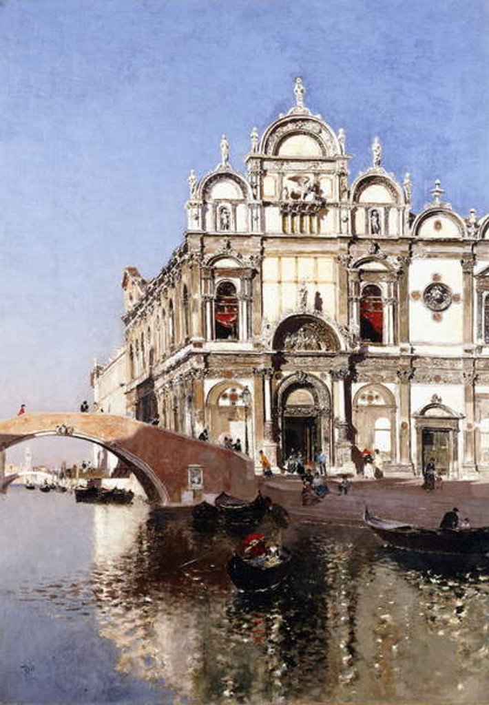 Detail of Scuola Grandi di San Marco and Campo San Giovanni e Paolo, Venice by Martin Rico y Ortega