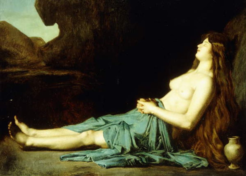 Detail of Madeleine in the Desert, c.1874 by Jean-Jacques Henner