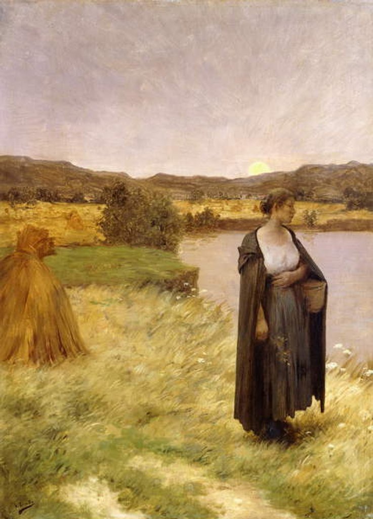 Detail of Moonrise by Henri Lerolle