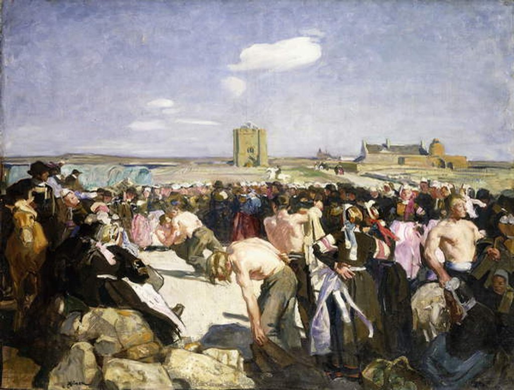 Detail of A Wrestling Match by Lucien Simon